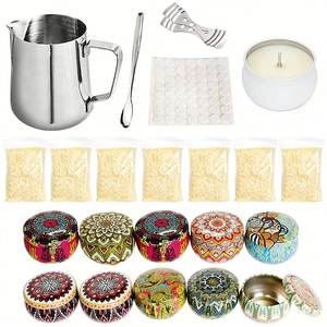 Recipientes vacíos para velas, envases mate de lujo con tapas blancas para llenado de cera personalizado, programa de exhibición de muestras para minoristas. - Product Image 1