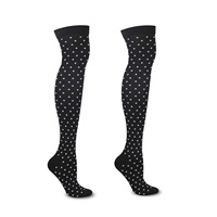 Chaussettes de compression transfrontalières pour activités de plein air, au-dessus du genou, à compression, élastiques, pour le sport, la course, le cyclisme, l'alpinisme, avec sac
