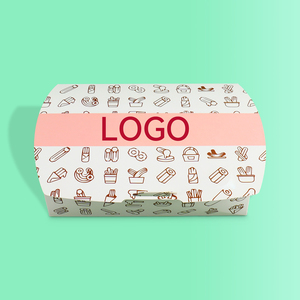 Vente en gros de boîte alimentaire personnalisée en papier cartonné blanc boîte à bonbons <span class=keywords><strong>cadeau</strong></span> gâteau de lune hamburger pour <span class=keywords><strong>boulanger</strong></span> à biscuits - Product Image 4