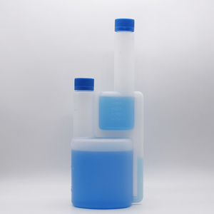 Botella de combustible vacía de doble cuello HDPE de 8oz para aditivos del sistema, motor de gas, limpieza de automóviles - Product Image 2