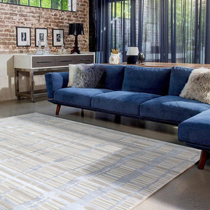 Tapis rectangulaire sur mesure en polypropylène pour salon, chambre et bureau - Product Image 2