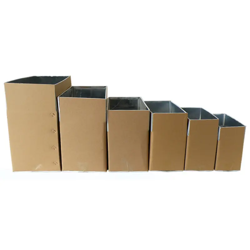 Caja térmica para entrega de alimentos, embalaje de alimentos congelados, cartón corrugado de cartón con aislamiento térmico personalizado