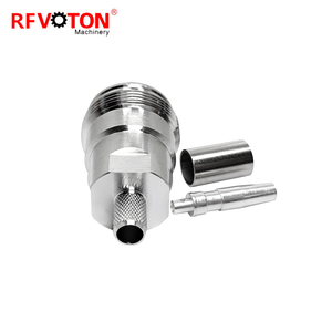 Connecteur <span class=keywords><strong>coaxial</strong></span> RF 4.3/10 <span class=keywords><strong>Mini</strong></span> Din 4.3-10 Prise femelle à sertir pour câble LMR240 H155 - Product Image 3