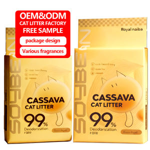 Lettiera per Gatti 100% Naturale Senza Polvere Antibatterica Deodorante in Cassava Arena Para Gatos Al Por Mayor - Product Image 1