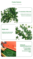 Plantes artificielles de lierre suspendues pour plafond de mariage, feuillage réaliste pour décoration murale de jardin extérieur, fausses feuilles de vigne tombante