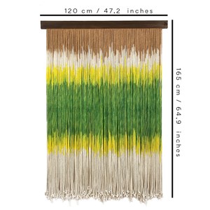 Suspension d'art de fibre, décoration murale insonorisante, art de panneau, fibre faite à la main, tête de lit décorative acoustique de rame, tenture murale - Product Image 3