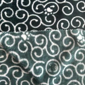 100% Polyester hay thay đổi Paw in Microfleece cho đồ ngủ và chăn flannel - Product Image 1