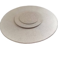 Disque filtrant poreux en poudre de titane fritté à prix d'usine avec une résistance mécanique élevée
