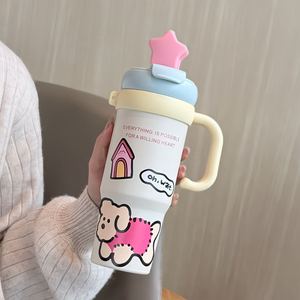 Stainless Steel Tumbler 500Ml Double Wall Vacuum Insulated For School Use With Handle And Lid - Product Image 4