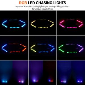 Machine à effets de scène DMX UKING 700W, télécommande, machine à feux d'artifice à étincelles froides, fontaine pour mariage, spectacle musical - Product Image 4