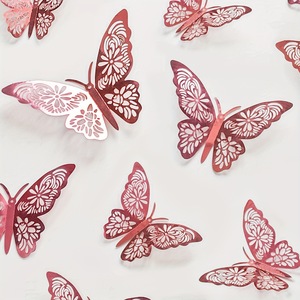 1 pz Farfalle 3D in Carta Dorata con Corda, Decorazioni Murali Eco-friendly, Design <span class=keywords><strong>Zen</strong></span> Asiatico per Anniversari e Arredamento Casa - Meta <span class=keywords><strong>San</strong></span> - Product Image 5