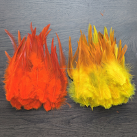 10-15cm 4-6 Zoll Gefärbte Hahnenfedern für Fliegenbinden, Streamer-Material, Salzwasser-Knochenfisch-Fliegen