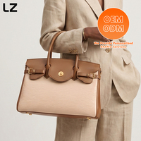 Sacs fourre-tout en cuir véritable LZ pour femmes, sac à bandoulière minimaliste élégant, sac de travail, sac de bureau, sac de voyage, design luxueux