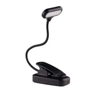 LED Eye Protection Eco-Friendly Modern Book Night Light Adjustable Mini Clip-On Study <b>Desk</b> <b>Lamp</b> <b>USB</b> Charging Flexible Travel - Product Image 6