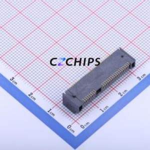 PCIE-52P70H PCI/PCIe Connector SMD,P=0.8mm Connector mPCI-E 52P 36P Horizontal Mount - Product Image 2