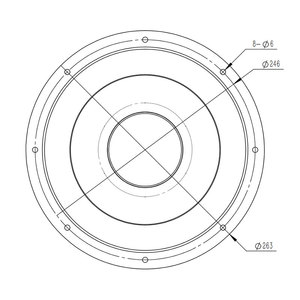 مضخم صوت YOTO جودة عالية 4 واط ، مغناطيس مزدوج أوم 10 بوصة - Product Image 2