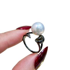 ขาตั้งแหวนเงินแท้ S925 สำหรับทำเครื่องประดับแฟชั่น DIY รองรับลูกปัดทรงกลมขนาด 10-13 มม. รุ่น 10492 อุปกรณ์เสริมสำหรับแหวนประดับมุก ขาตั้งเปล่าสำหรับแหวนประดับมุก - Product Image 5