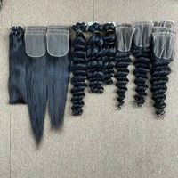 Penjual Rambut India Mentah 100% Tanpa Proses, Super Double Drawn, Raw Cuticle Aligned, Ekstensi Rambut Manusia Virgin