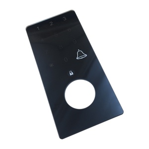 Panneau de porte en verre trempé noir personnalisé <span class=keywords><strong>Mareal</strong></span> pour serrure électronique intelligente, contrôle d'accès hôtelier, usage industriel, étanche IP65, 1 mm - Product Image 5
