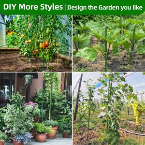 Hochwertige Outdoor-Garten pfähle Hochwertige Pflanzenstützen-Pfahl stangen zum Klettern von Tomaten-und Gurken pflanzen Garten bedarf - Product Image 6