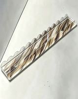 Support de rangement en acrylique pour Mahjong avec poussoir de cartes magnétique, haute transparence, facile à nettoyer, multicolore, gadget d'organisation ondulé