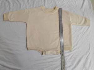Vêtements de bébé en tissu sweat-shirt à manches longues de couleur unie pour l'automne - Product Image 3