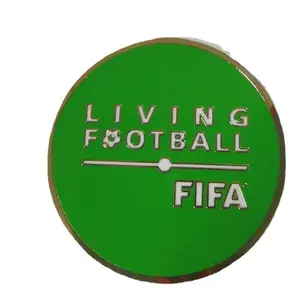 Referee tossing coin football Alloy metal game coin toy Coach Picking 2 Sided Soccer Football Volleyball coin operated game
