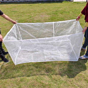 Filets de pêche aquacole de haute qualité en HDPE à mailles carrées de 0,1 mm, 0,5 mm, 1 mm, 3 mm pour la culture de tilapias, de poissons-chats, de jeunes poissons et de alevins - Product Image 4