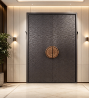 Porte en aluminium de style français haut de gamme, isolation acoustique, écologique et durable, couleur personnalisable, garantie de 5 ans