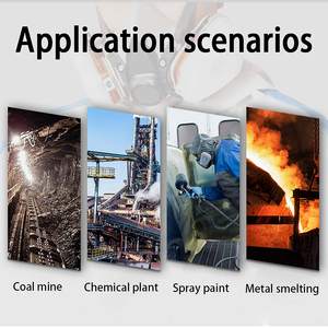 8-टुकड़ा पुनः प्रयोज्य सिलिकॉन अमोनिया आधा चेहरा श्वसन गैस मास्क के साथ सुरक्षा चश्मे कारतूस फिल्टर डिस्पोजेबल धूल गैस मास्क - Product Image 6