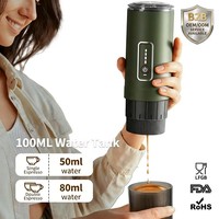 Machine à expresso électrique portable 3-en-1 - Machine à café automatique pour café moulu, dosettes et poudre - Utilisation en voiture, hôtel et extérieur - OEM/ODM