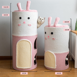 Tour griffoir pour chats de grande taille, multi-niveaux, en sisal, mobilier durable pour chats, pour animaleries et vente en gros OEM - Product Image 4