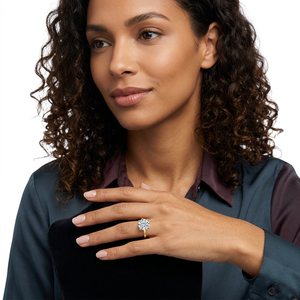 Anillos de Compromiso con Gema de Moissanita Ovalada de 1.5ct, Anillos de Boda para Mujer, Joyería Moderna para Fiestas, Plata de Ley 925 - Product Image 4