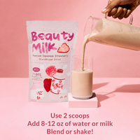 Bioby OEM Lait en Poudre de Collagène Beauté Saveur Fraise-Melon avec Collagène Hydrolysé pour l'Éclat et l'Hydratation de la Peau Vente en Gros