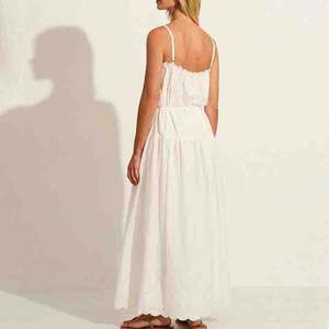 Vestido Camisero de Encaje Bordado a la Moda 2026, Vestido Largo de Verano Personalizado, Cómodo, de Algodón - Product Image 3