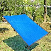 Blauw HDPE Anti-UV Ecologisch Duurzaam Zwaar Weefsel Zeil Zonwerend Net voor Tuin Schaduw Landbouw