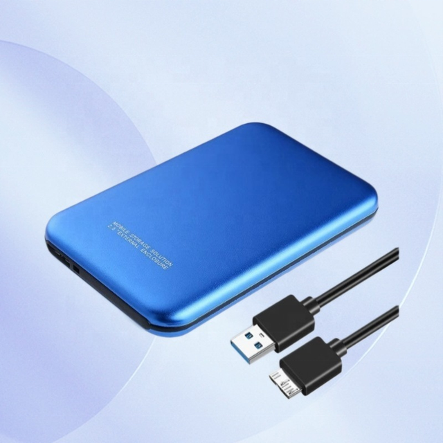 Aluminum 2.5 Inch SATA to USB 3.0 External Hard Drive Enclosure, Portable HDD/SSD Case with Micro-B Cable for Laptop, PC, TV