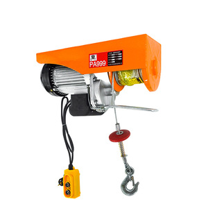Mini Electric <b>Hoist</b> 220V 110kg IP54 Remote Control Wire Rope Lifting Machine For Household Use - Product Image 1