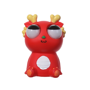 SYH480 Funny Plastic Dragon Sensory Fidget Toy for Girls 8-13 Years with Pop Out Eyes Stress Relief Squeeze Eyeball Burst Toy - Product Image 1