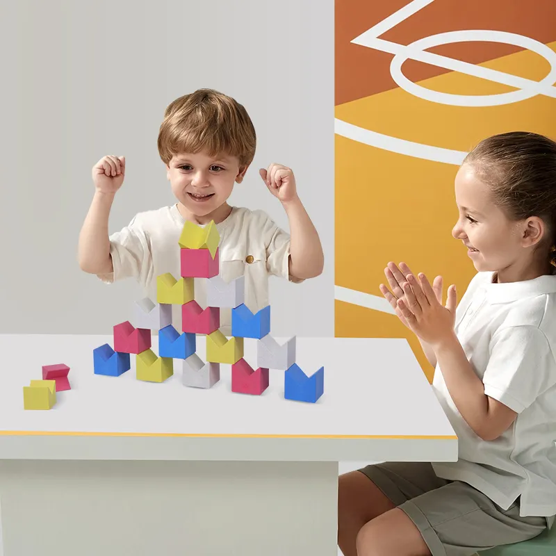 Benutzer definierte Kinder DIY Geometrie gestapelte Bausteine Puzzle pädagogische kreative interessante Spielzeuge für Kinder