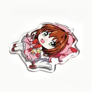 Niedliche bunte Anime Charakter Schlüssel bund Acryl Charme Geschenk Kunststoff Anime Schlüssel bund