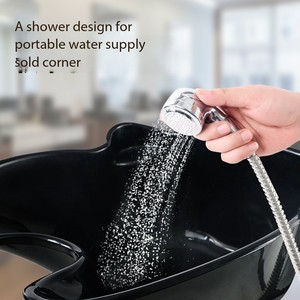 Muebles de salón de Hospital profesional, equipo de peluquería, fregadero de champú portátil con ruedas, 2 cubos, lavabo de peluquería - Product Image 4