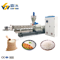 Extrudeuse de riz fortifié à double vis pour la fabrication de farine de riz naturel Ligne de production automatique de riz basmati artificiel