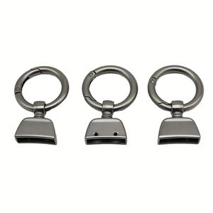Custom Coin Holder Keychain Stainless Steel Rotating O-Ring Clasp Lightweight Hard-Wearing Accessories - Product Image 2