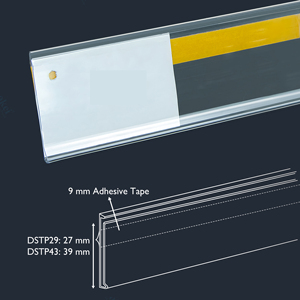 Tùy chỉnh <span class=keywords><strong>POS</strong></span> bán lẻ siêu thị Kệ cạnh nhựa Mã Vạch Giá tag Clips Strips PVC dữ liệu dải nhãn chủ - Product Image 5