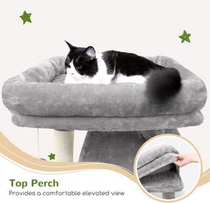 Globlazer Heavy Duty 70 Inch Sturdy Extra Large <span class=keywords><strong>Cat</strong></span> Tree Indoor Cats Scratching Post Hammock <span class=keywords><strong>Cat</strong></span> Condo Adult Kitten. - Product Image 2