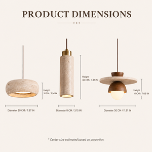 Travertine Pendant Light Stone <strong>Cluster</strong> Hanging <strong>Ceiling</strong> <strong>Lamp</strong> Adjustable for Dining Room Hotel Villa - Product Image 2