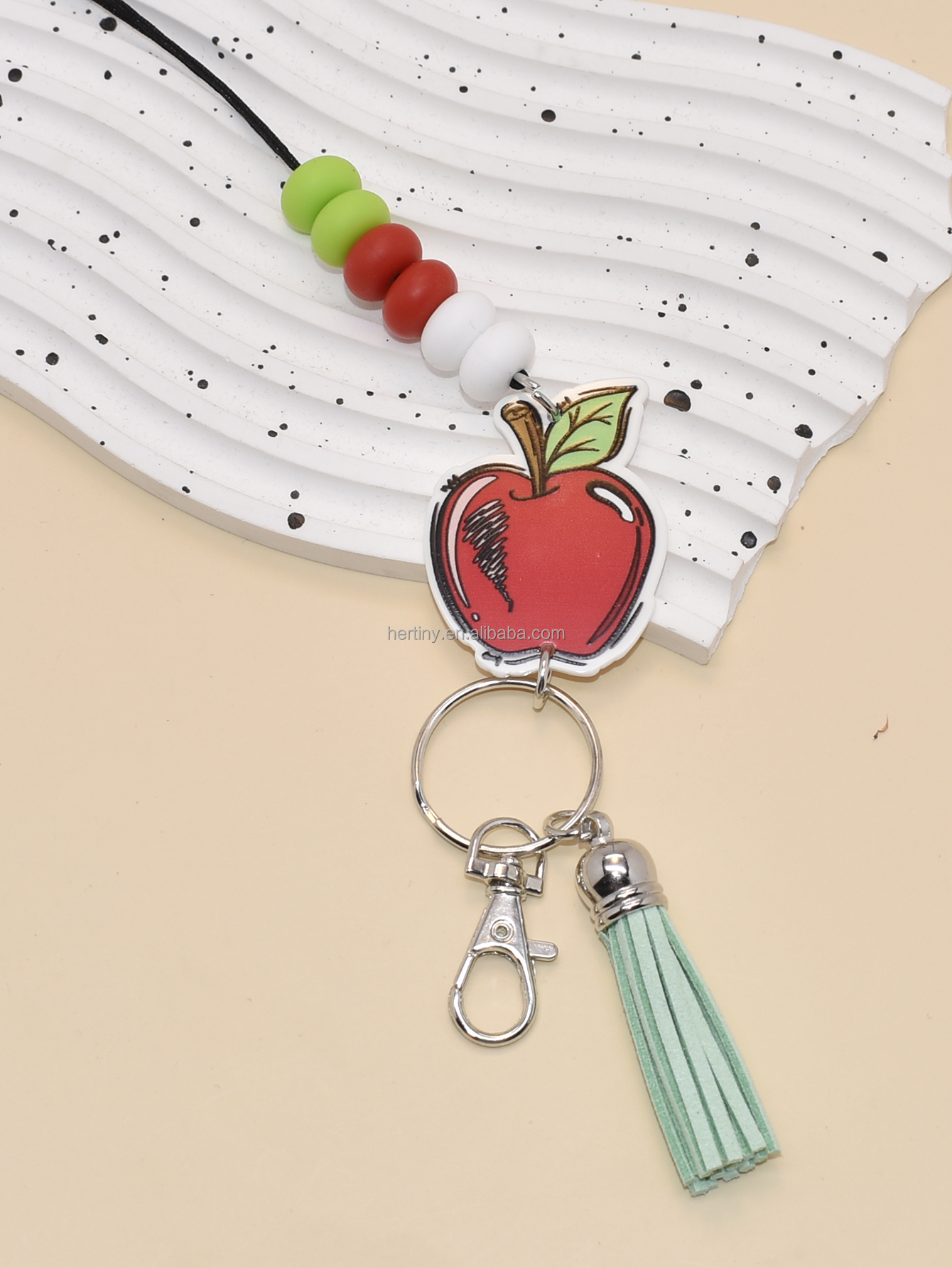 Bling Rhinestone Silicone Eco-Friendly ID Card Holder Decorative Neck Lanyards Image 4