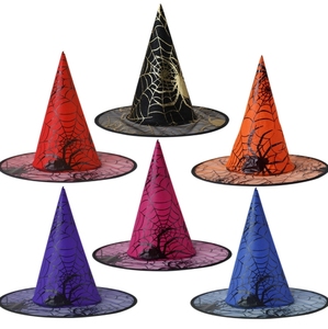 Sombrero <span class=keywords><strong>de</strong></span> <span class=keywords><strong>Bruja</strong></span> para Decoración <span class=keywords><strong>de</strong></span> Halloween, Disfraz <span class=keywords><strong>de</strong></span> Fiesta para Adultos, Sombrero <span class=keywords><strong>de</strong></span> <span class=keywords><strong>Bruja</strong></span> <span class=keywords><strong>de</strong></span> <span class=keywords><strong>Tul</strong></span>, Sombrero <span class=keywords><strong>de</strong></span> Mago para Diwali y Ramadán - Product Image 1