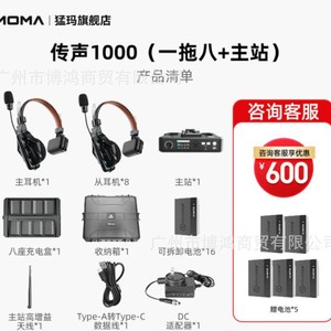 Auriculares de Intercomunicación MOMA Broadcast 1000p con Cable, Cancelación de Ruido, Sistema de Comunicación para Escenarios - Product Image 2